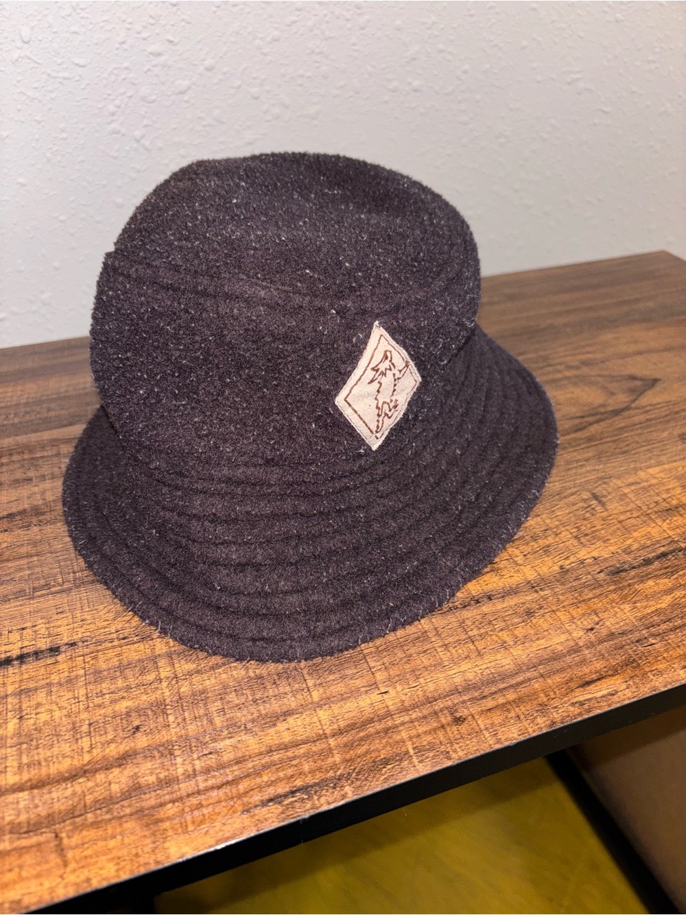 Horny, toad fleece bucket hat